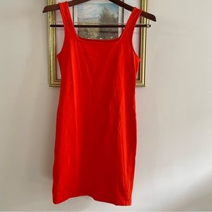 Red Orange Body-con Dress